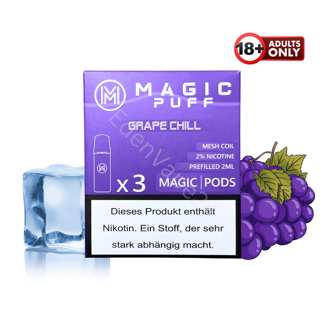Magic Puff Pods - Grape Chill - EdenVape24